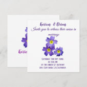 Elegant Wedding Invitation Kaart (Voorkant / Achterkant)