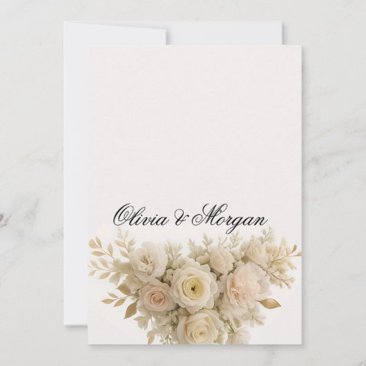 Elegant Wedding Invitation Pampas Grass Flora (Dos)