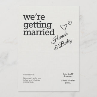 Elegant Wedding Invitation – Personalized