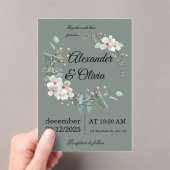 Elegant Wedding Invitation – Simple and Luxurious Acryl Uitnodigingen (Insitu (Draagbaar))