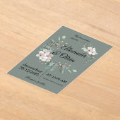 Elegant Wedding Invitation – Simple and Luxurious Acryl Uitnodigingen (Laagn)