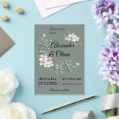 Elegant Wedding Invitation – Simple and Luxurious Acryl Uitnodigingen (Insitu (Huwelijk))