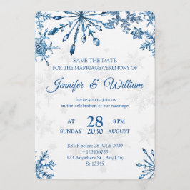 Elegant  Wedding Invitation - Stylish weeding card Kaart