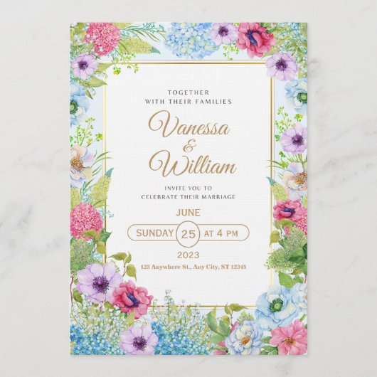 Elegant Wedding Invitation | Timeless Romantic (Devant)