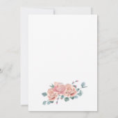 Elegant wedding invitation with  gold frame  (Dos)