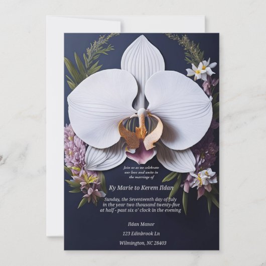 Elegant Wedding Invitations Kaart (Voorkant)