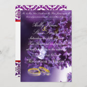 Elegant Wedding Invitations Kaart (Voorkant / Achterkant)