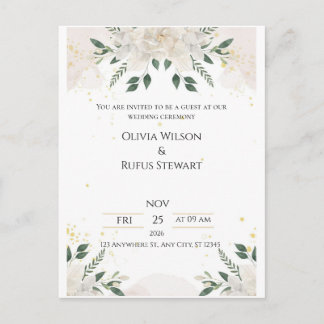 Elegant Wedding Invitations – Timeless Love in Eve