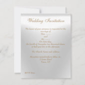 Elegant Wedding Invites Kaart (Achterkant)