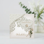 Elegant Wedding Invites Kaart (Staand voorkant)