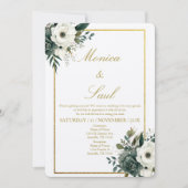 Elegant Wedding Kaart (Voorkant)