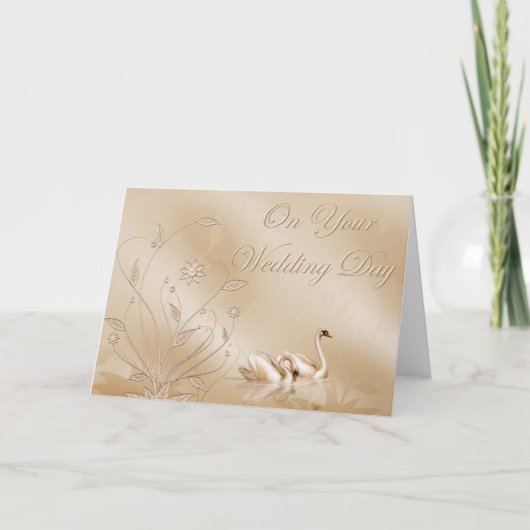 Elegant Wedding Kaart (Voorkant)