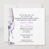 Elegant Wedding Lavender Paarse Lila AB Kaart (Achterkant)