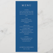 Elegant Wedding Menu Card (Voorkant)