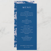 Elegant Wedding Menu Card (Voorkant / Achterkant)