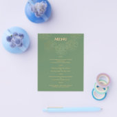 Elegant WEDDING MENU. Menu (Enkel)