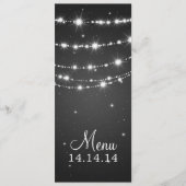 Elegant Wedding Menu Sparging Chain Black (Voorkant)