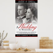 Elegant Wedding Movie Poster - Aangepaste afmeting (Keuken)