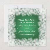 Elegant Wedding Party Sparkle Emerald Green Kaart (Achterkant)