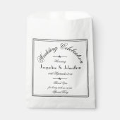 Elegant Wedding Personalized Chic Wedding Snoep Bedankzakje (Voorkant)