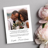 Elegant Wedding Photo Arch Bedankkaart