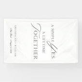 Elegant Wedding Photo Backdrop Banner (Horizontaal)