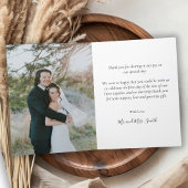 Elegant Wedding Photo Collage Hartelijk dank Bedankkaart