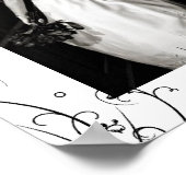 Elegant Wedding Photo Lijst Print (Hoek)