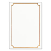 Elegant Wedding Place Card Kaart (Achterkant)