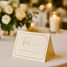 Elegant Wedding Place Card