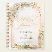 Élégant Wedding planner floral blanc (Devant)