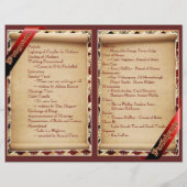 Elegant Wedding Program (Achterkant)