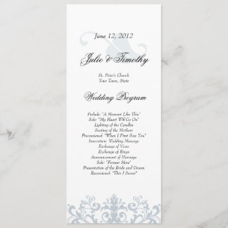 Elegant Wedding Program Programma