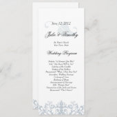 Elegant Wedding Program Programma (Voorkant / Achterkant)