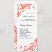 Elegant Wedding Programs Programma (Voorkant / Achterkant)