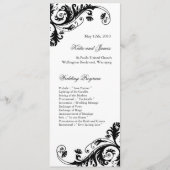 Elegant Wedding Programs Programma (Voorkant)