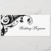 Elegant Wedding Programs Programma (Achterkant)