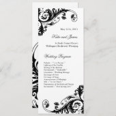 Elegant Wedding Programs Programma (Voorkant / Achterkant)