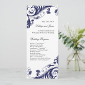 Elegant Wedding Programs Programma (Staand voorkant)