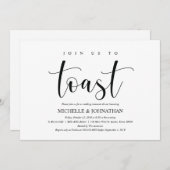 Elegant Wedding Rehearsal Dinner Invitation Card Kaart (Voorkant / Achterkant)