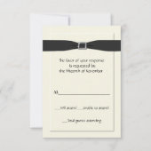 Elegant Wedding Response Card RSVP Kaartje (Voorkant)