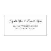 Elegant Wedding Return-adres Zelfinktende Stempel (Design)