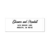 Elegant Wedding Return-adres Zelfinktende Stempel (Design)