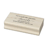 Elegant Wedding Return Toekomst Mr en Mrs. Rubberstempel (Stempel)
