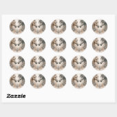Elegant Wedding Ronde Sticker (Vel)