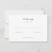 Elegant Wedding RSVP Card (Devant)