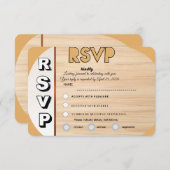 Elegant Wedding RSVP Card | Customizable Reply (Voorkant / Achterkant)