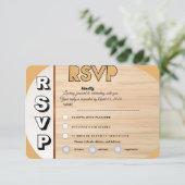 Elegant Wedding RSVP Card | Customizable Reply (Staand voorkant)