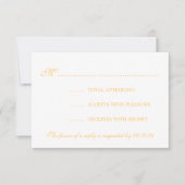 Elegant Wedding RSVP Gold String Lights (Voorkant)