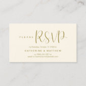  Elegant "Wedding RSVP" Reminder Details Informatiekaartje (Voorkant)
